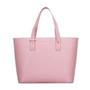 Leather Work tote Pink