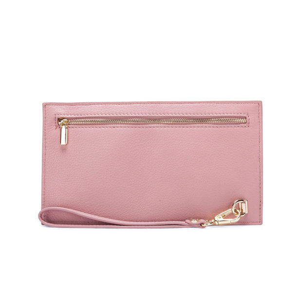 double zip clutch